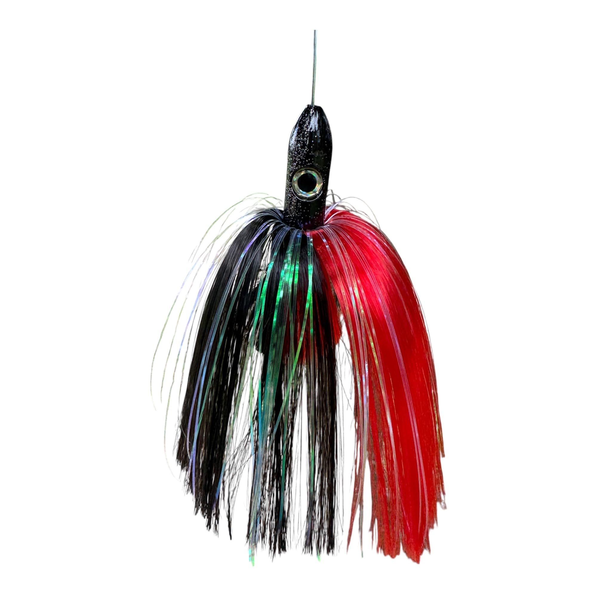 3.5 Oz 7 inch Offshore Trolling Lure, Tuna, Mahi, Wahoo Lure - Red/Black