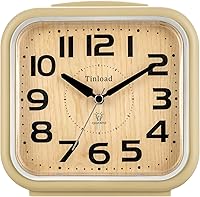 Vista 13 de Reloj despertador analógico grande de 5.5 pulgadas, silencioso, sin tictac, suave despertar, sonido de beep, volumen creciente, función