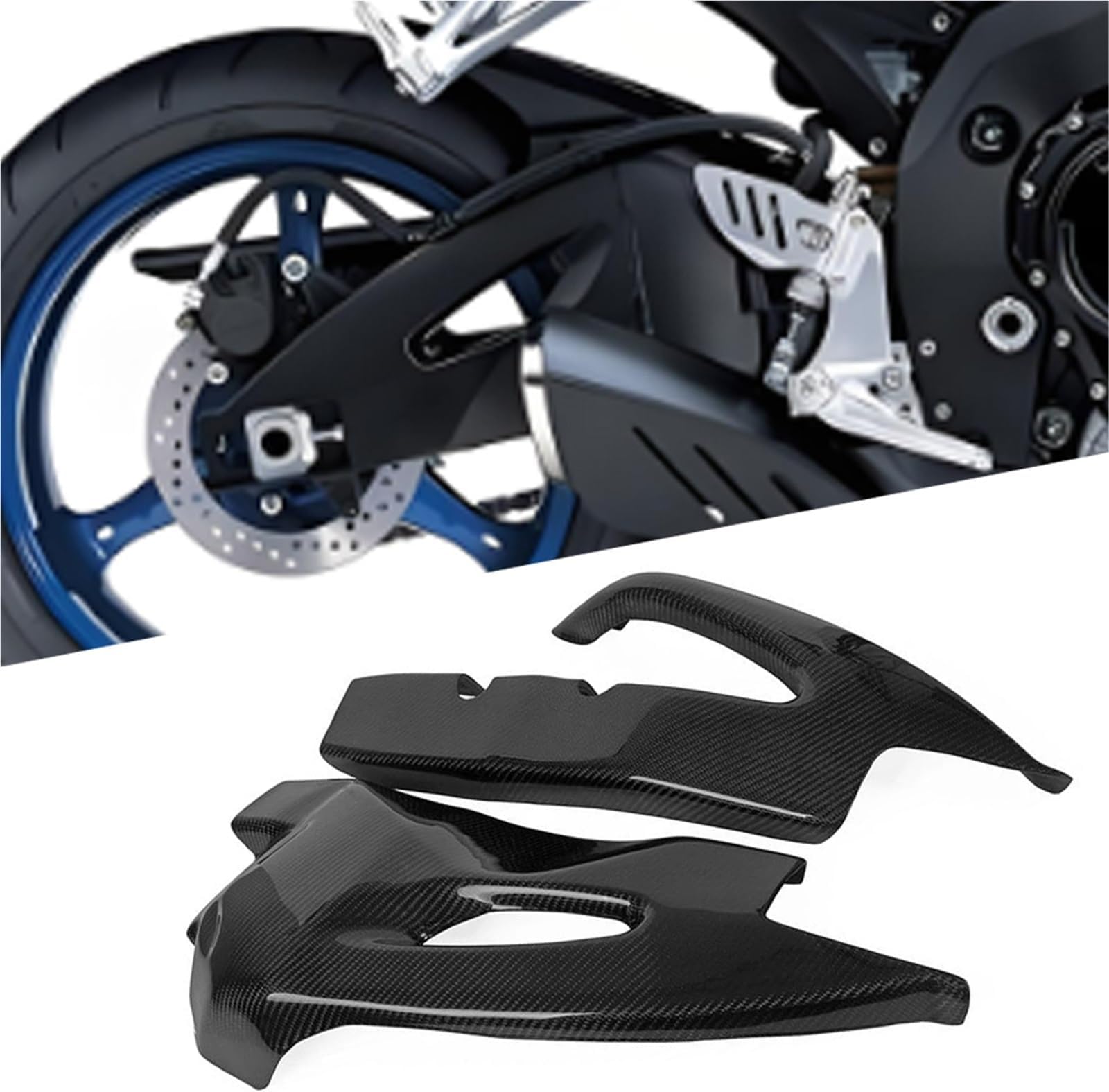 Cowl part Motorcycle Guard Fairing Protection Carbon Fiber Swing Arm Cover Swingarm Protective Accessories For SUZUKI GSX-R750 2006 2007 2008 2009 2010