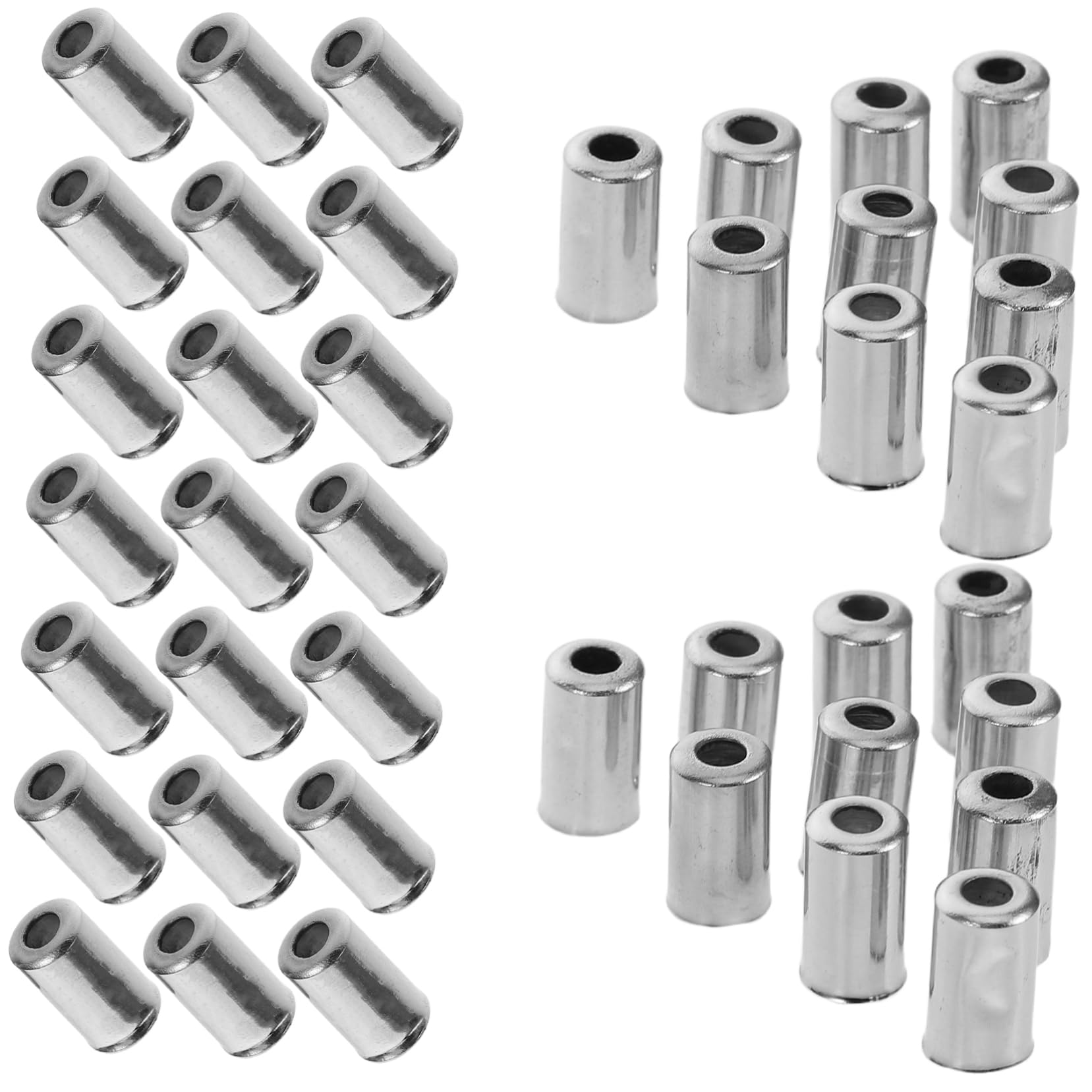 SUPVOX 200pcs Aluminum Alloy Bike Brake Cable End Caps Durable Ferrules for Mountain Road Bikes Enhance Performance Reliability