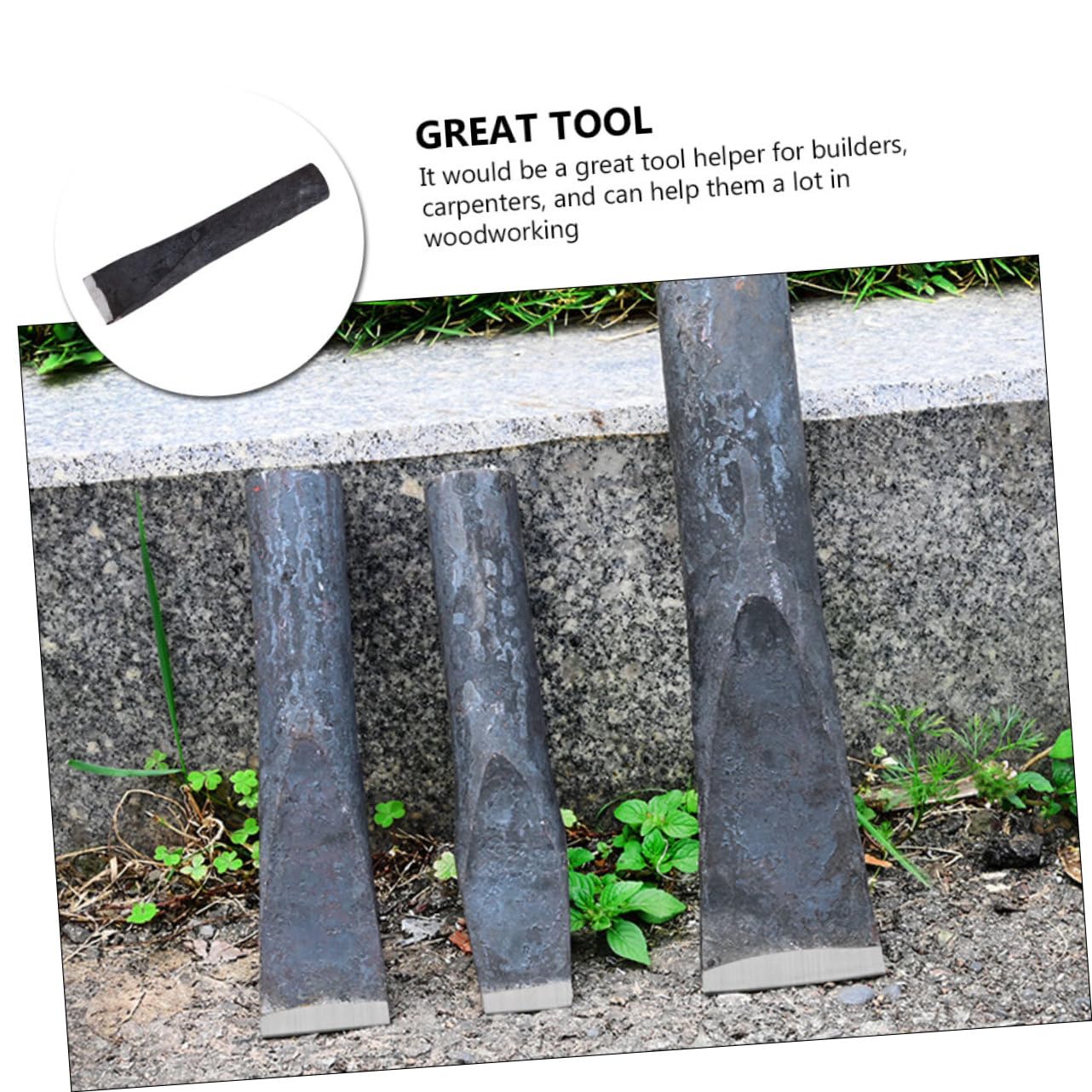 Hochleistungs Spaltkeil aus Eisen, Robust und Schwarz