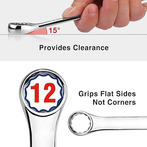 Miniatura 3 de WORKPRO Juego de alicates de 7 piezas + juego de llaves combinadas WORKPRO de 20 piezas, SAE y métricas