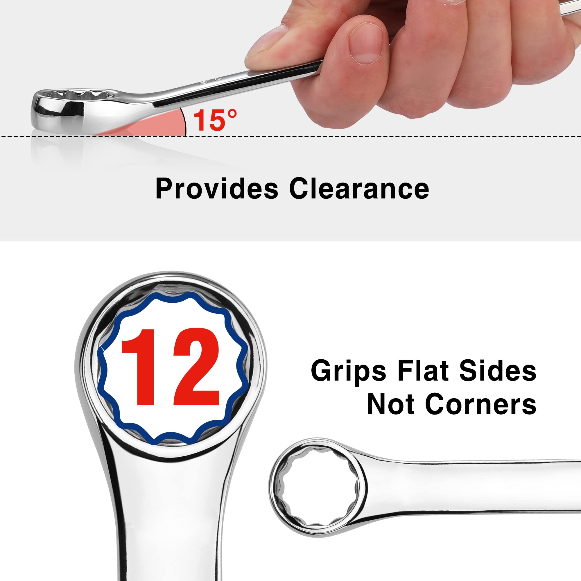 WORKPRO 20-Piece Combination Wrenches - Metric & SAE -4 WORKPRO 20-Piece Combination Wrenches - Metric & SAE -4