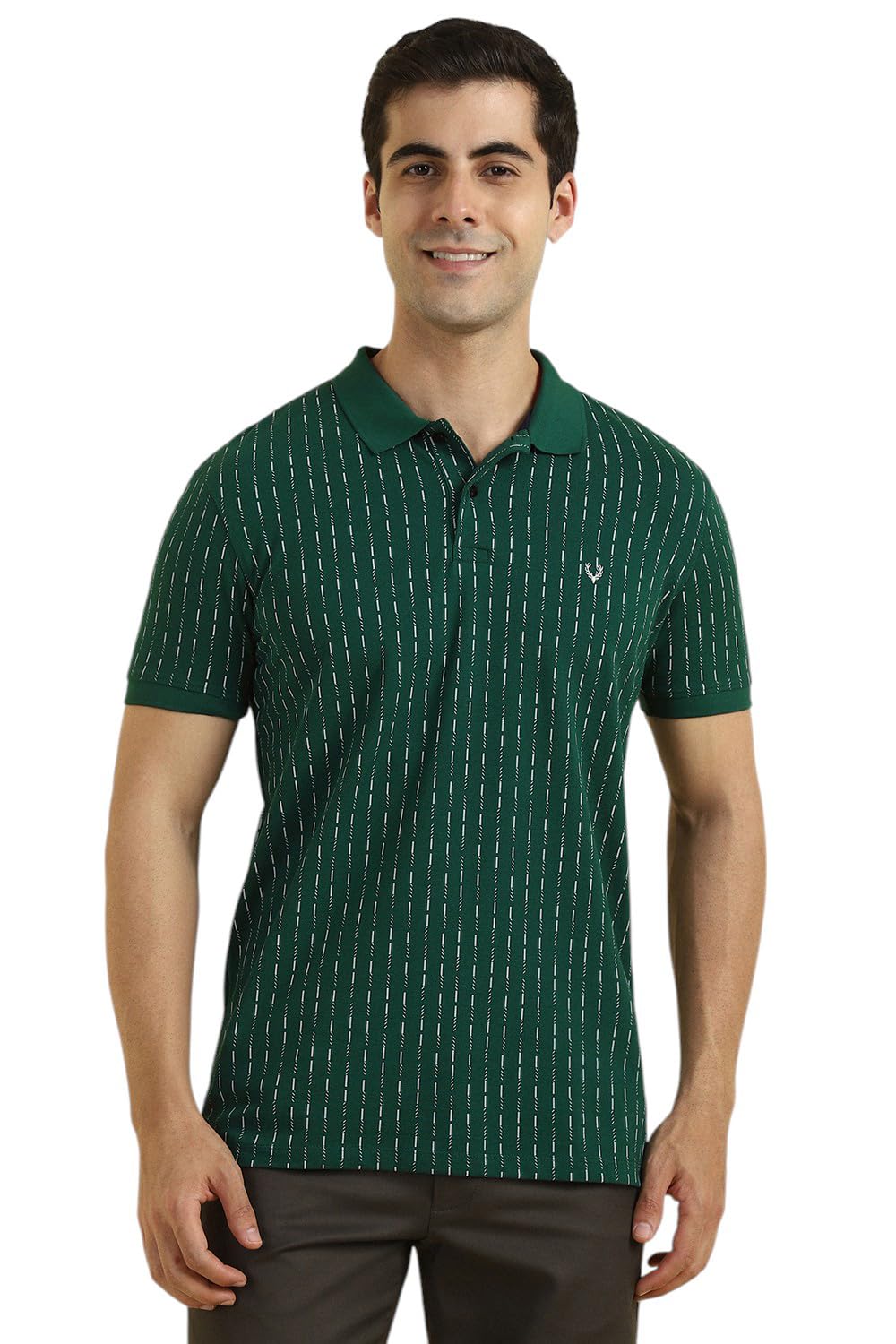 allen solly Men's Regular Fit All Over Printed Polo T-Shirt-picture-41