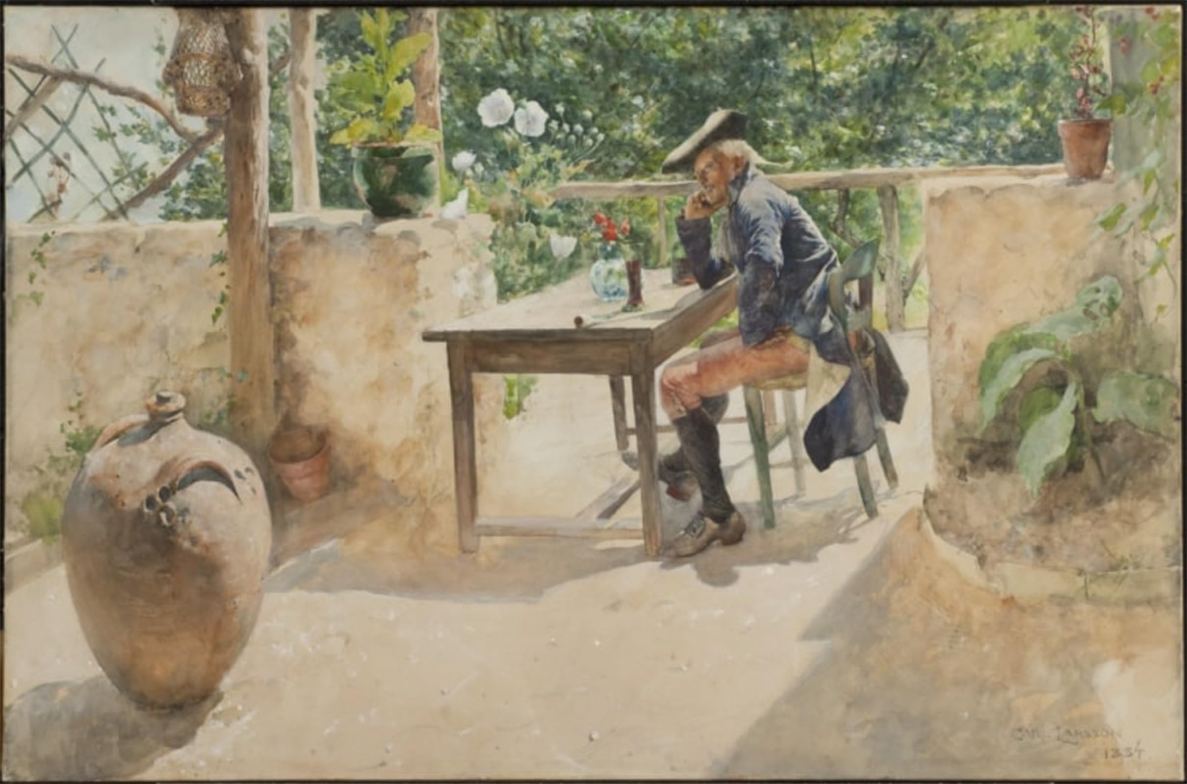 POSTERIIk Famous Print Pop Art Wall Art Graffiti the Vine by Carl Larsson Art Prints for Home Decor 60x90cm