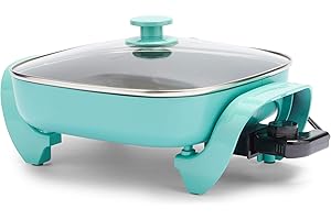 GreenLife Ceramic Electric Square Skillet with Lid