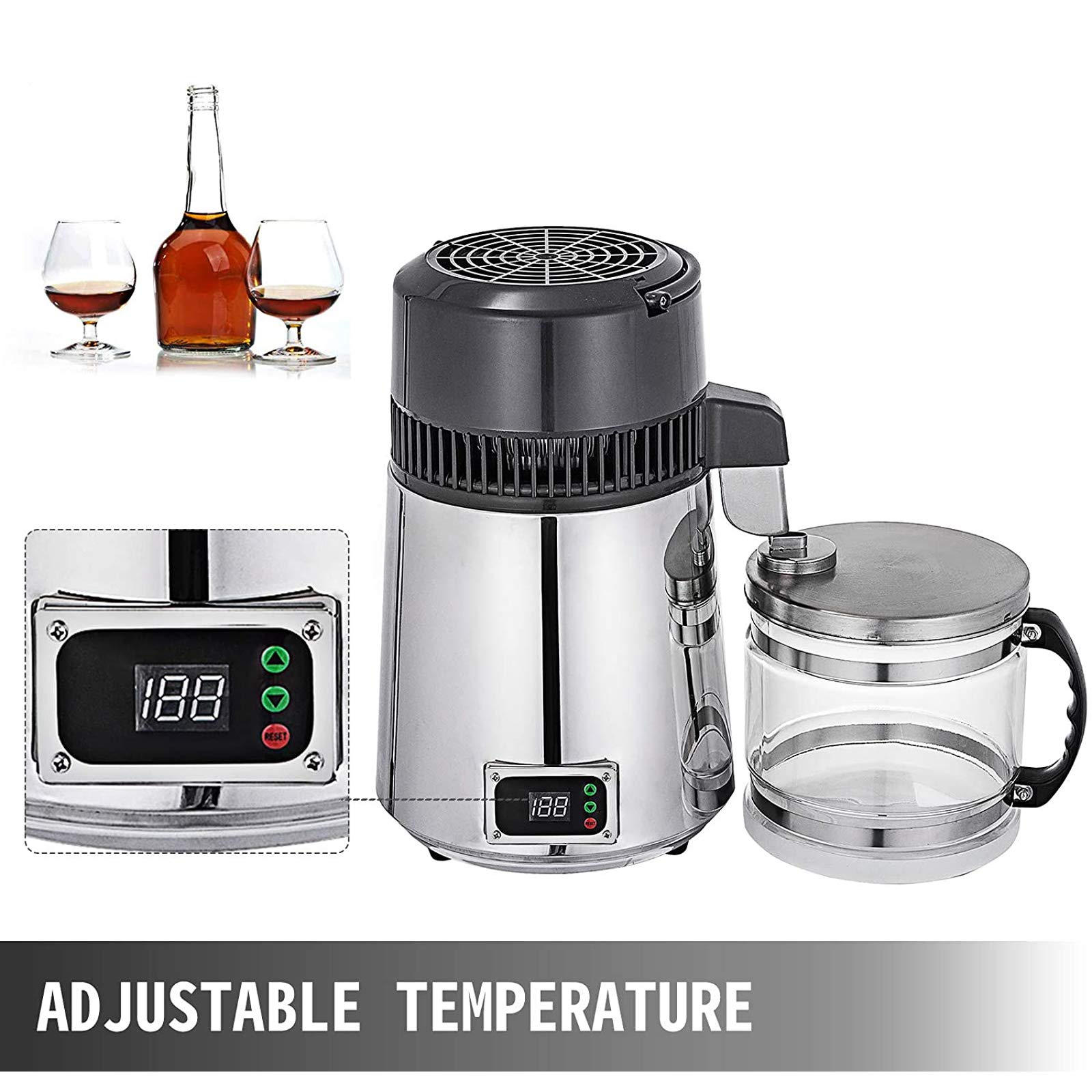 Contenitore Per Acqua Distillatore In Vetro Zerodis - Capacità 4 Litri Per Uso Domestico - Foto 6