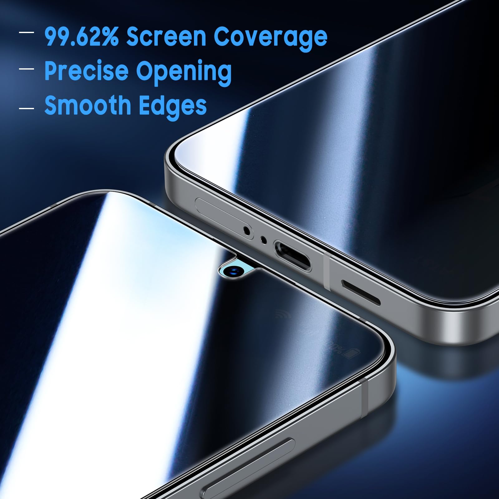 Uyiton Protector de pantalla de privacidad para Samsung Galaxy S24+ Plus