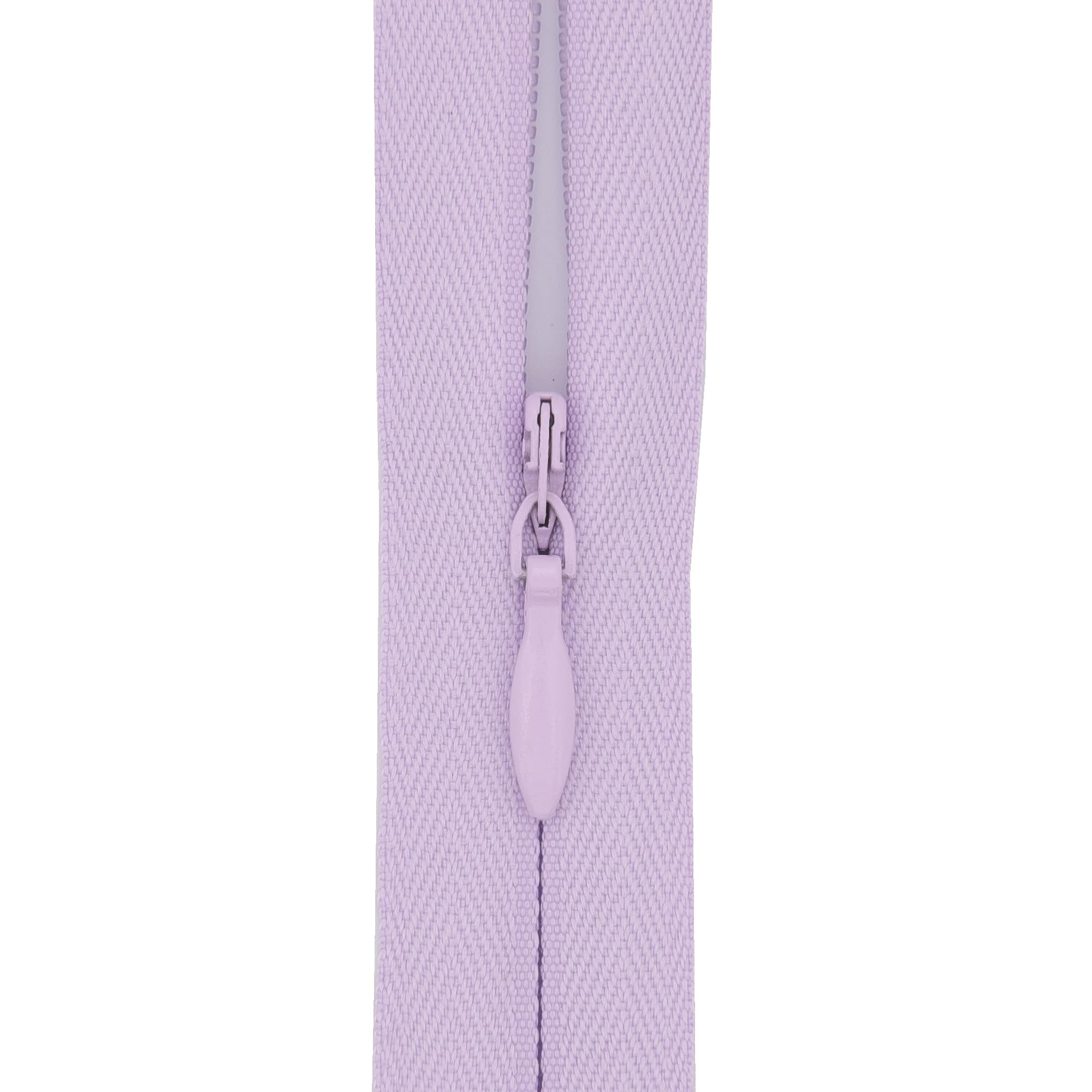 Y-Connection Powder Lilac #3 Invisible Zip 18 Inch (45Cm) – With Woven Tape For Large Cushions, Floor Pillows & Long Dress Backs - Professional Hidden Nylon Zips For Upholstery & Dressmaking - 5 Zips (Powder Lilac)