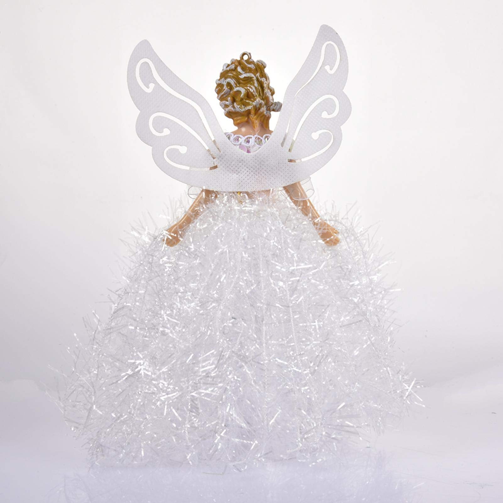 天使の妖精。豪華クリスマス 用品 Amazon.co.jp: 22cm/8.66インチ クリスマスツリートッパー 妖精の天使