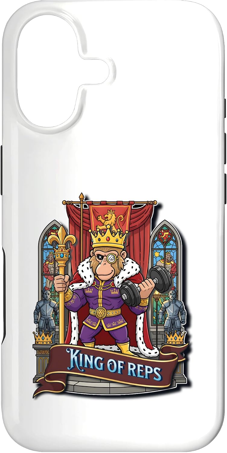 King of Reps Funny Gym Workout Fitness Apparel | Beak Bros Case for iPhone 17