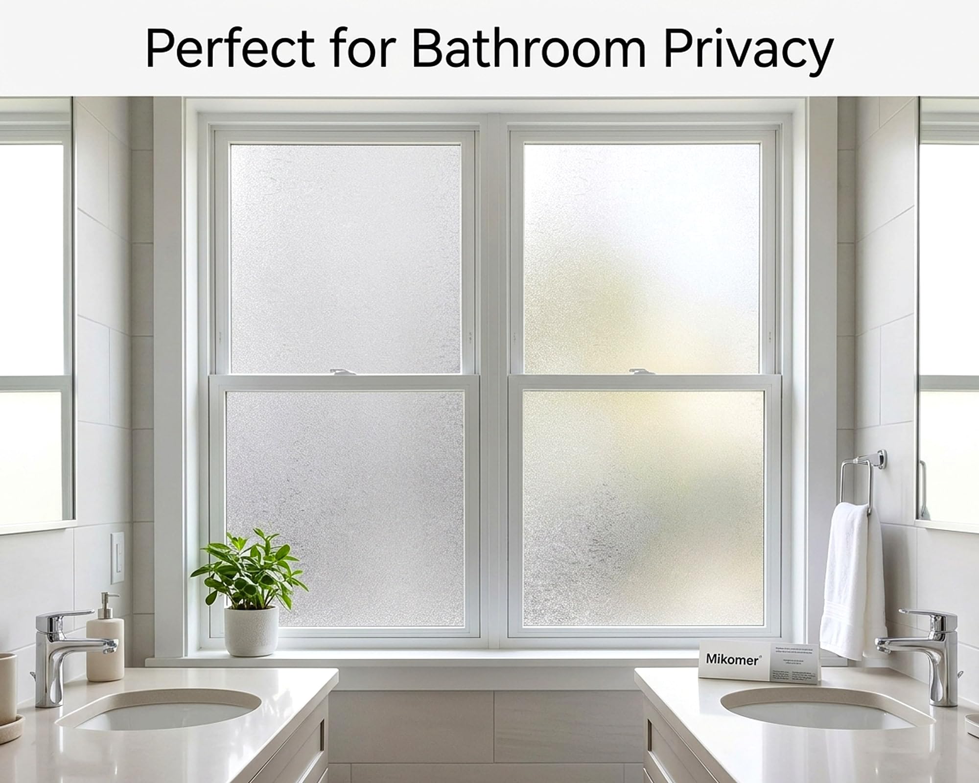 Película de privacidad para ventana, película decorativa para puerta de cristal, tinte estático, sin pegamento, extraíble, anti UV, para decoración del hogar y la oficina, 35 x 157 pulgadas