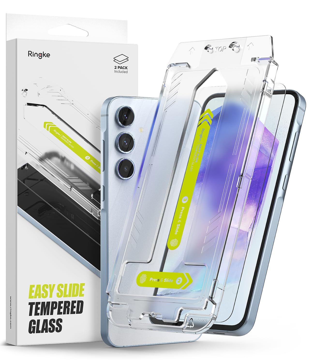 Ringke Vetro Temperato Per IPhone 16 Plus (2 Pezzi) – Protezione 9H, Facile Installazione E Anti-impronta - 4
