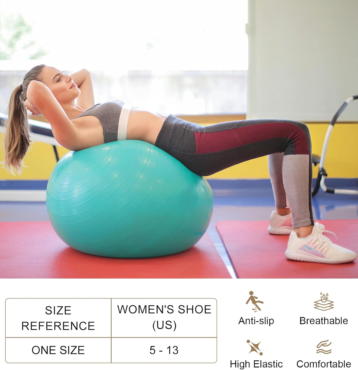 7 pairs Pilates Socks with Grips for Women Yoga Ankle Non Slip Barre Hospital Socks Gym Workout