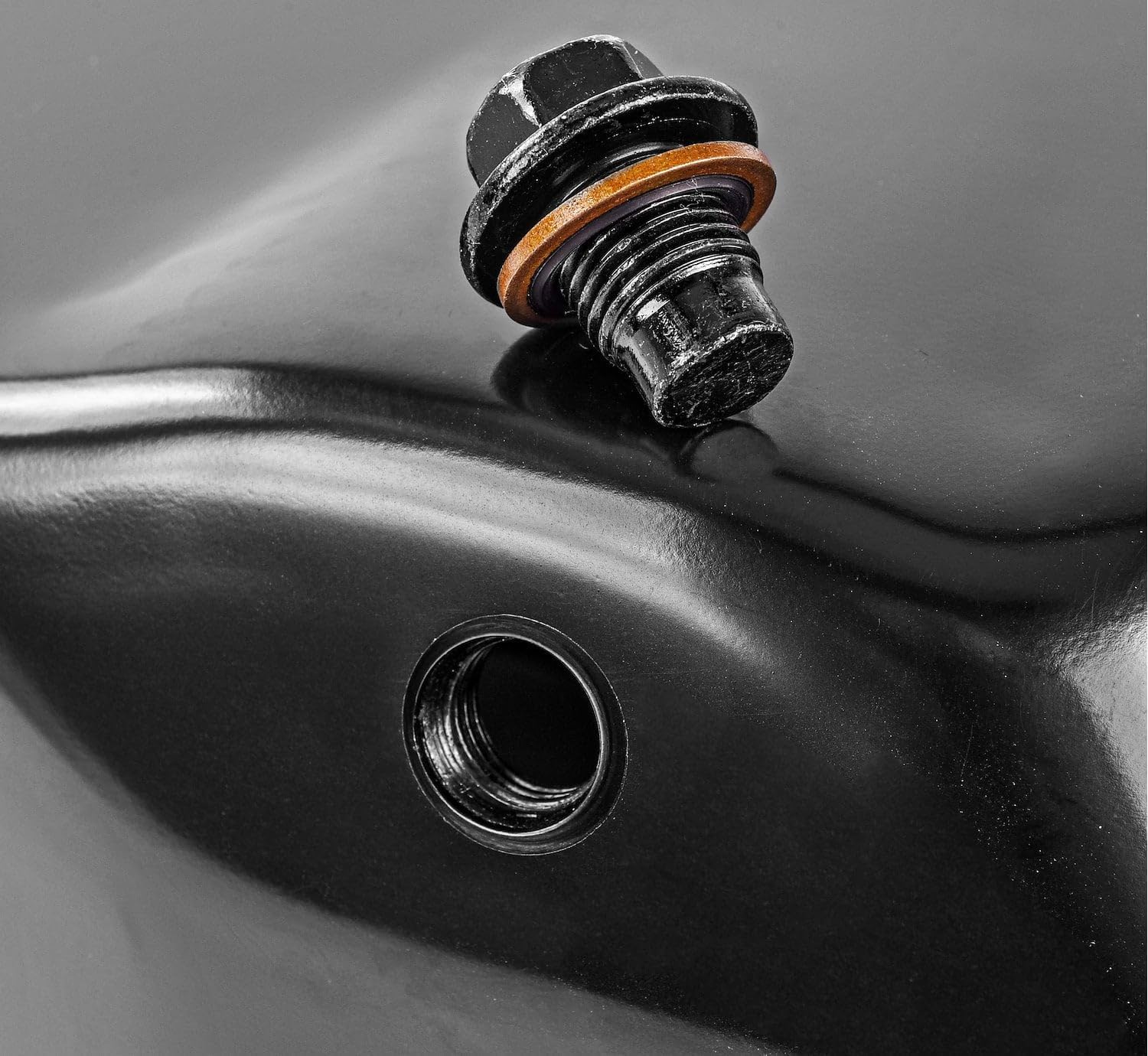 JEGS Stock Replacement Oil Pan | Fits 1955-1979 Small Block Chevy Engines | 4 Quart Capacity Plus Filter | Attaches With 18 Bolts | Black Steel