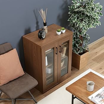 Amazon|不二貿易 キャビネット リビング収納 幅60×奥行39.5×高さ80cm Amazon|不二貿易 キャビネット リビング収納 幅60×奥行39.5×高さ80cm