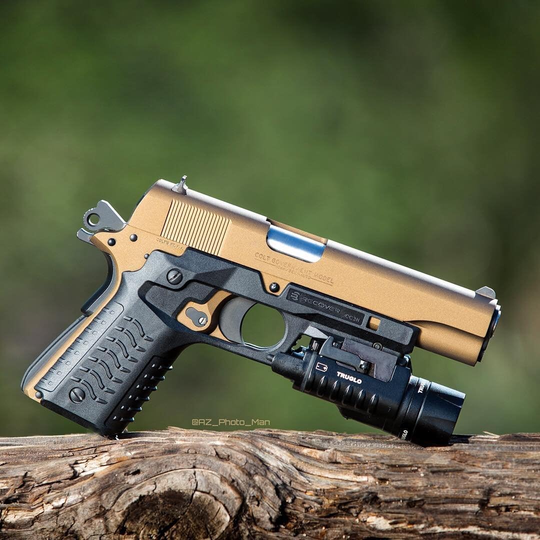 Recover Tactical CC3H Grip and Rail System for The 1911 Phantom Grey : Sports & Outdoors
