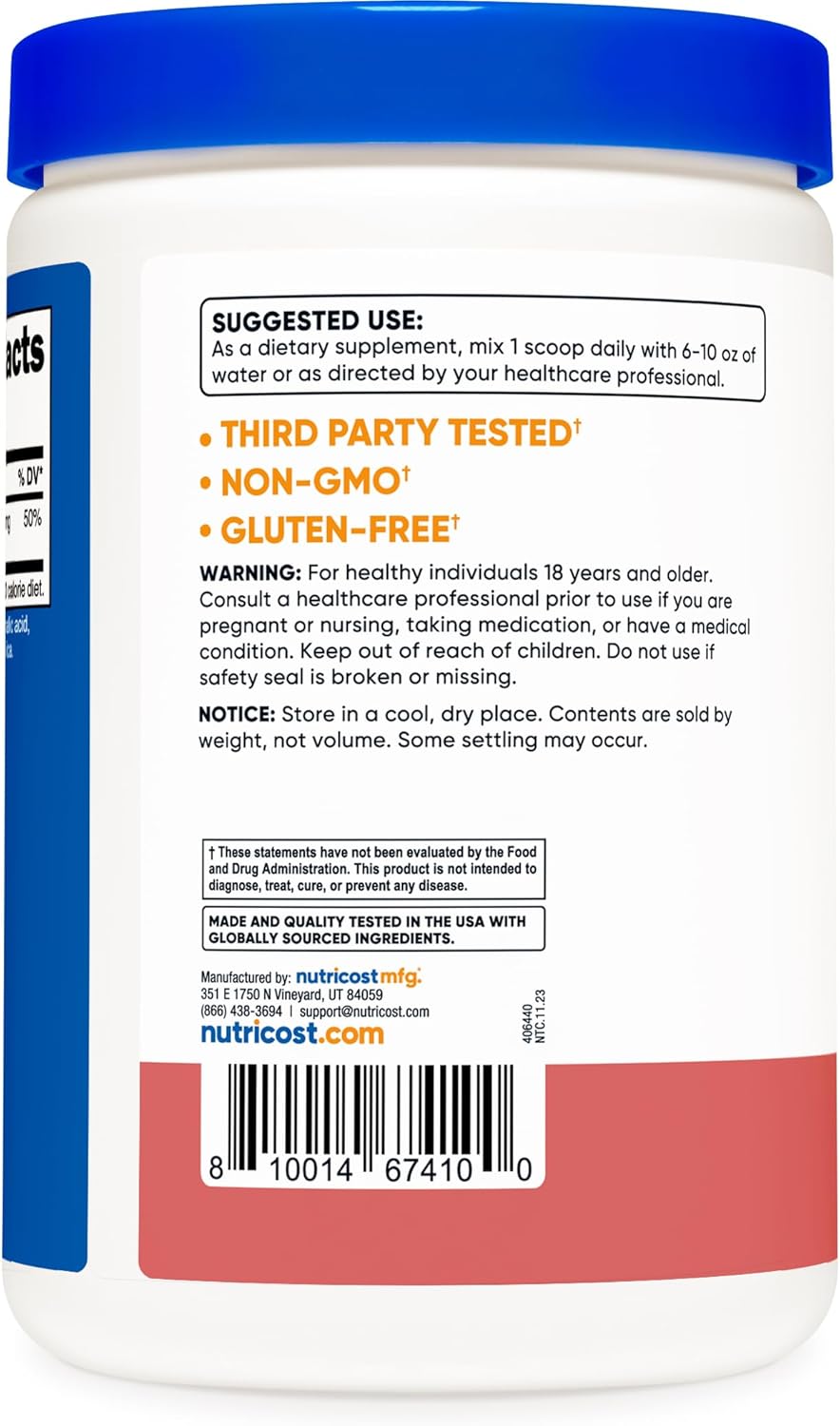 Now Foods, Potassium Citrate (Citrato Di Potassio), 340 G Di Polvere Vegana, Testato In Laboratorio, Minerali, Potassio, Senza Glutine, Senza Soia, Vegetariano - Foto 9
