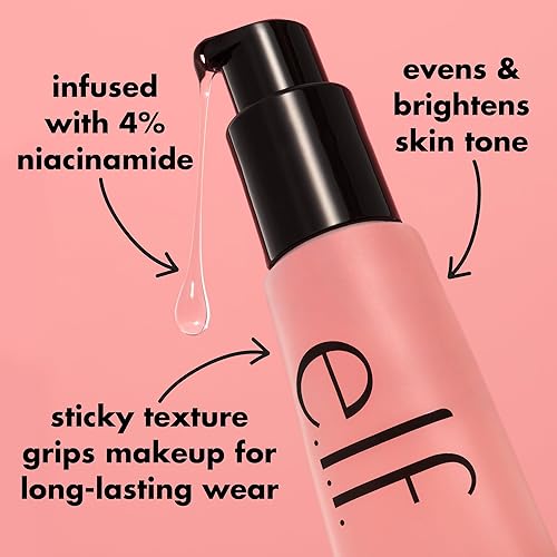 Miniatura 5 de e.l.f. Power Grip Primer + 4% de niacinamida, base de gel e hidratante para la cara, uniforme la piel e ilumina, empuña el maquillaje, vegano y