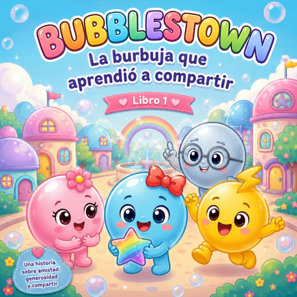 La Burbuja que Aprendió a Compartir: Una historia sobre amistad, generosidad y compartir para niños de 2 a 5 años (Bubblestown)