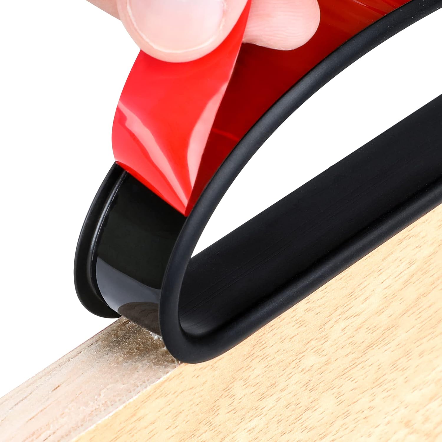 16 ft Flexible Self Adhesive Veneer Edge Banding Peel and Stick Veneer Edge Trim Collapsible Edge Guards (Black, 3/4 inch)