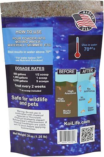 Miniatura 2 de SummerClear - Clarificador de estanque Koi  Limpiador natural para estanques de 20.000 gal  Tratamiento de agua caliente para agua nublada