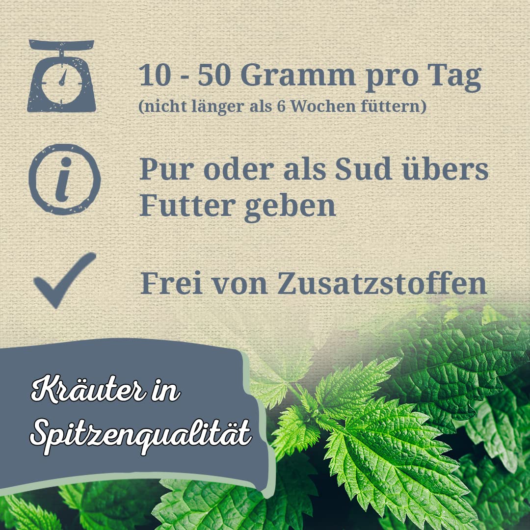 Krauterie Brennnessel für Pferde, geschnitten (2000 g)