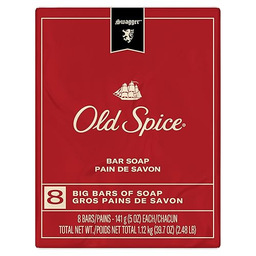 Miniatura 1 de Old Spice Red Collection Swagger Scent - Jabón de barra para hombre, 8 barras, 5 onzas, 14.920 libras