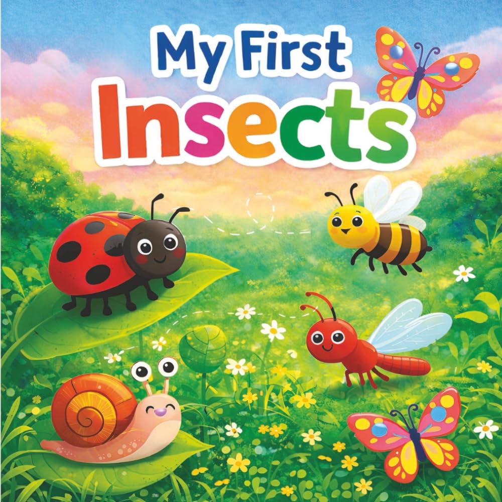 My First Insects: Fun & Colorful Insects Book for Kids Ages 3–7 | Learn Bugs, Insects & Creepy Crawlies with Pictures