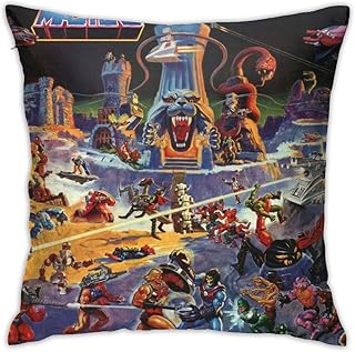 AOOEDM He-Man Masters UniverseThrow Fundas de Almohada Funda de Almohada Funda de cojín Moderna Funda de Almohada Cuadrada Decoración-para sofá Cama Silla Coche 18 x 18 Pulgadas Impresión a Doble Car