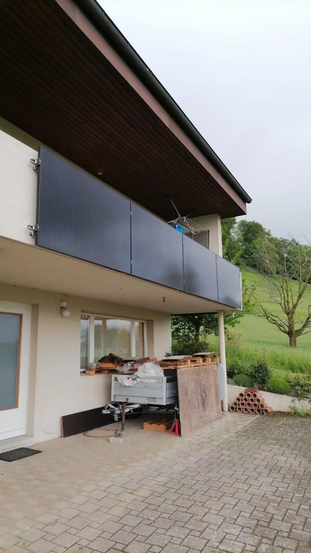 SAKETE Solarmodul 1000W – N-Typ Full Black Solarpanel mit Halbzellen-Technologie, geeignet für Balkonkraftwerk, 500W PV Panel 2er