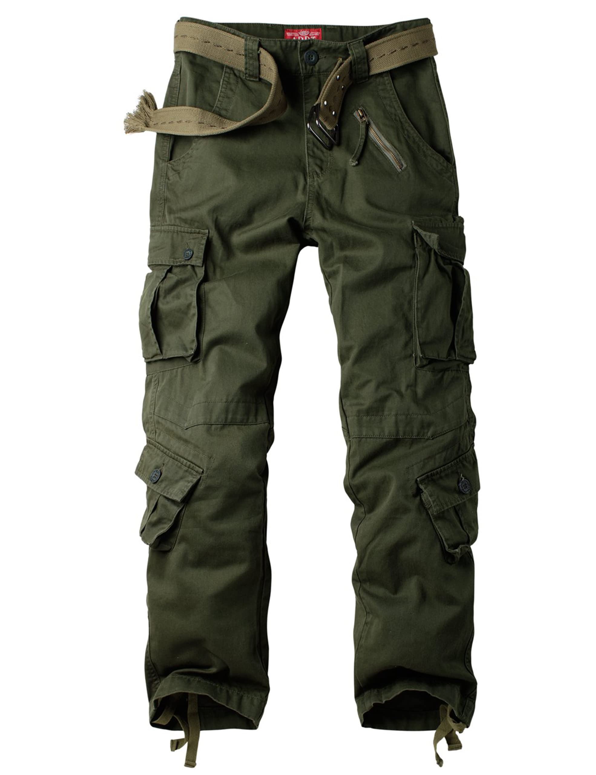 Ycfish Damen Hosen Cargo Hose Multi Taschen Wanderhose Workwear Reißverschluss Armee Militär Outdoorhose Relaxed-Fit Trekkinghose Cargohose