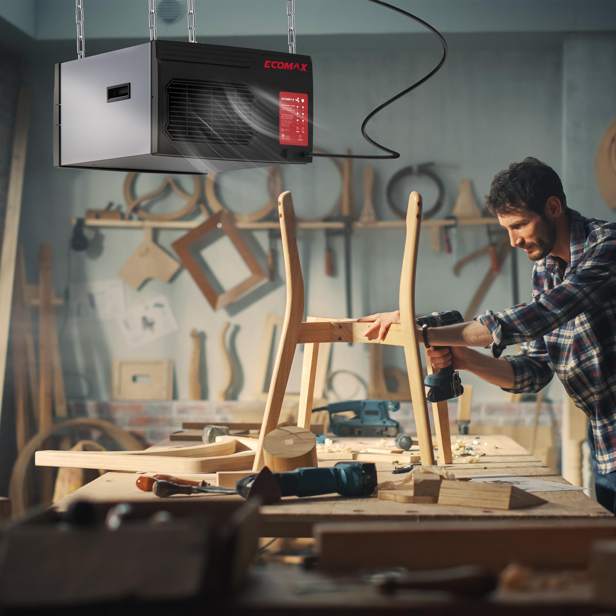 ECOMAX Sistema di filtrazione dell'aria 120 V AC MCF03