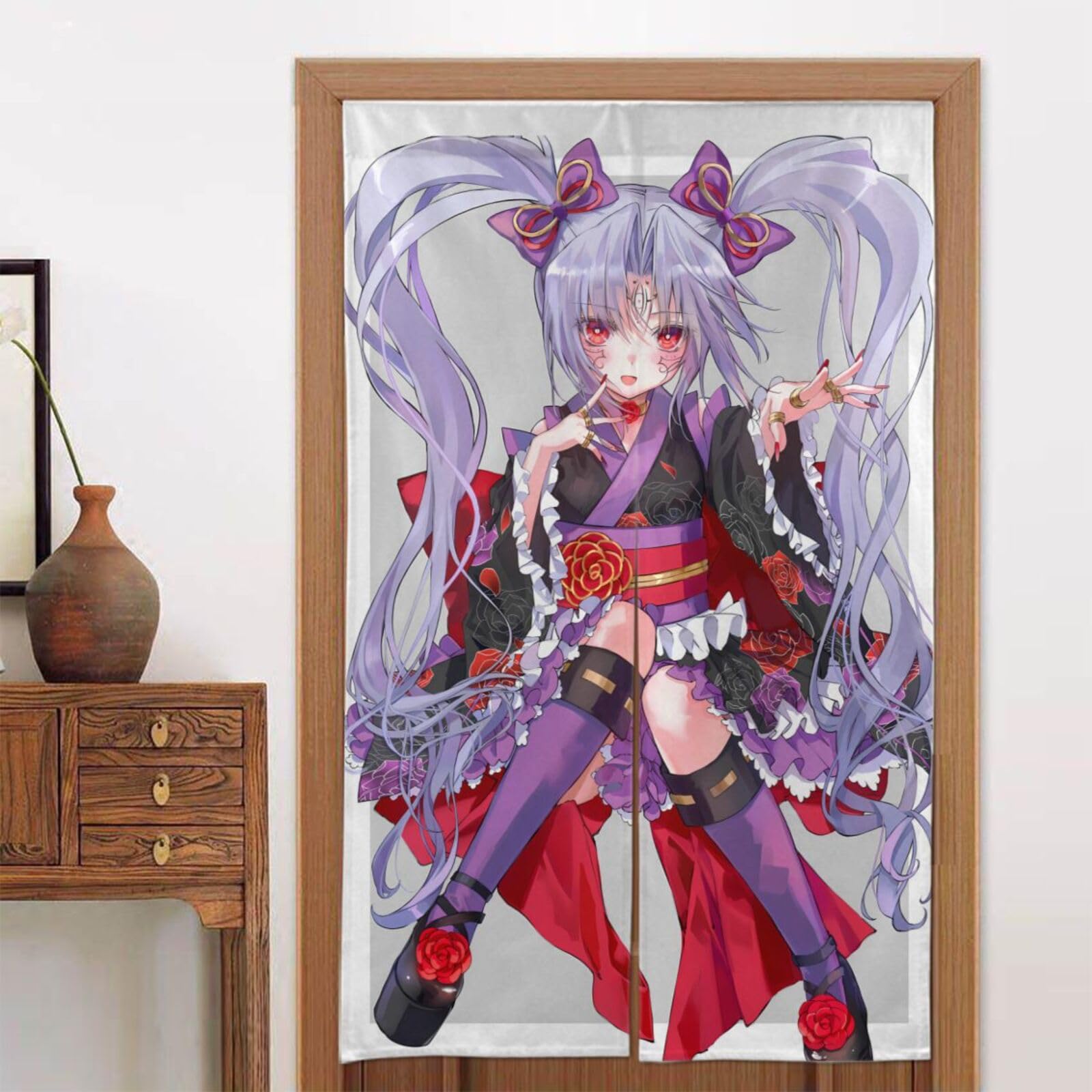 Amazon｜遮光 のれん カーテン シャワーカーテン 人気 アニメ 部屋 