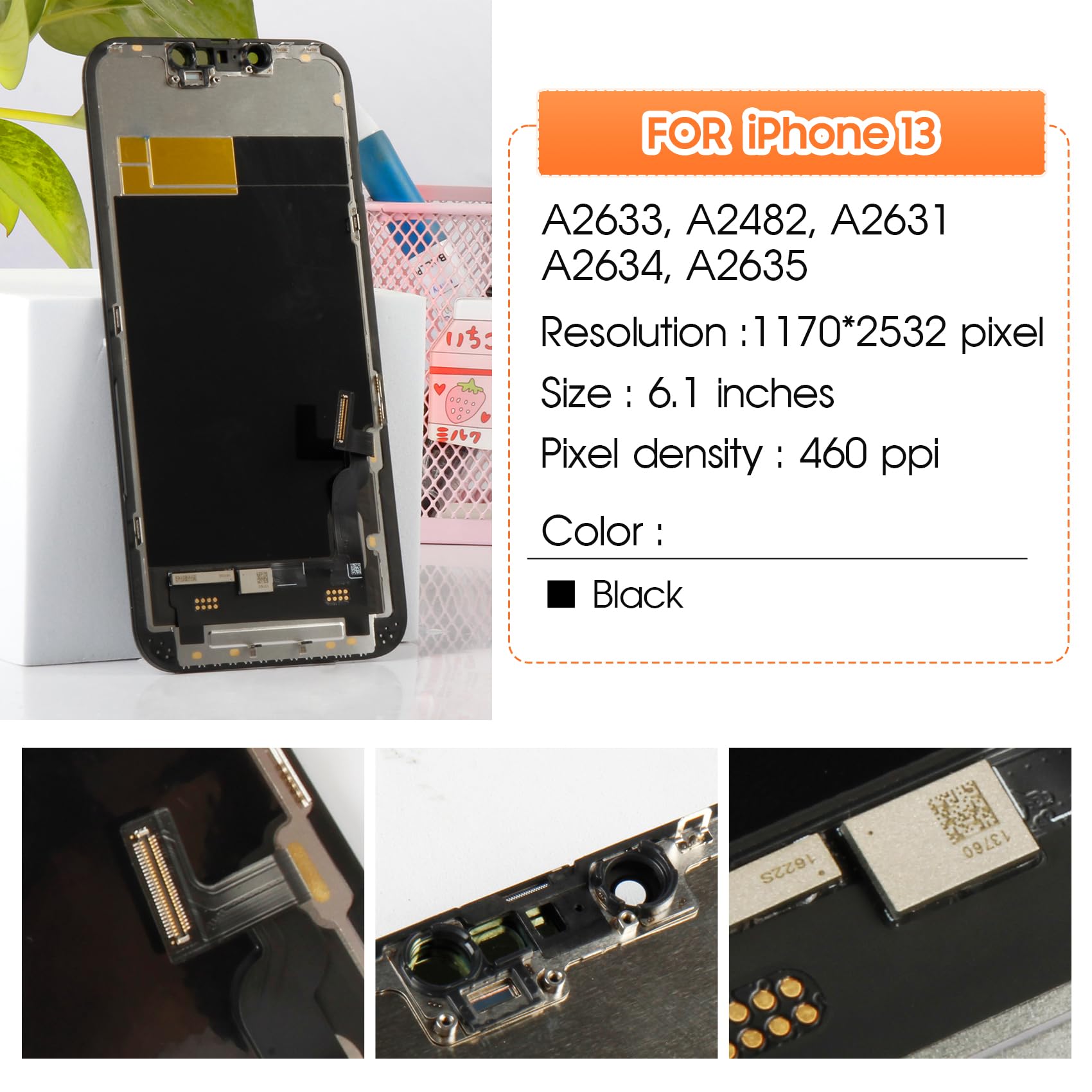 Amazon.com: Not Original Screen for iPhone 13 Screen Replacement