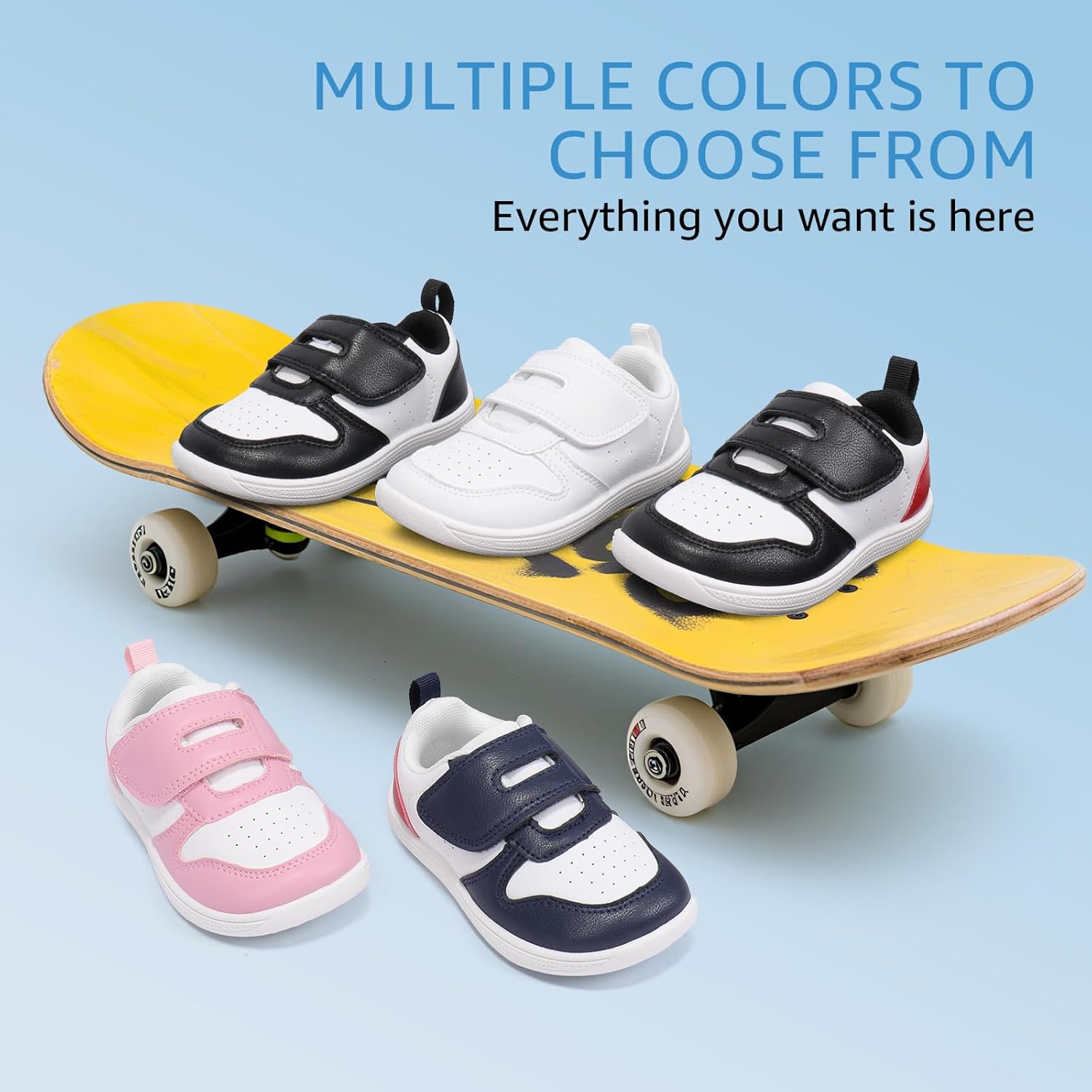 Toddler Wide Toe Box Barefoot Shoes Boys Girls Sneakers Zero Drop Kid Tennis Running Shoes Lightweight Non-Slip Comfortable Leather First Walking Shoe Outdoor Activities School - Image 9