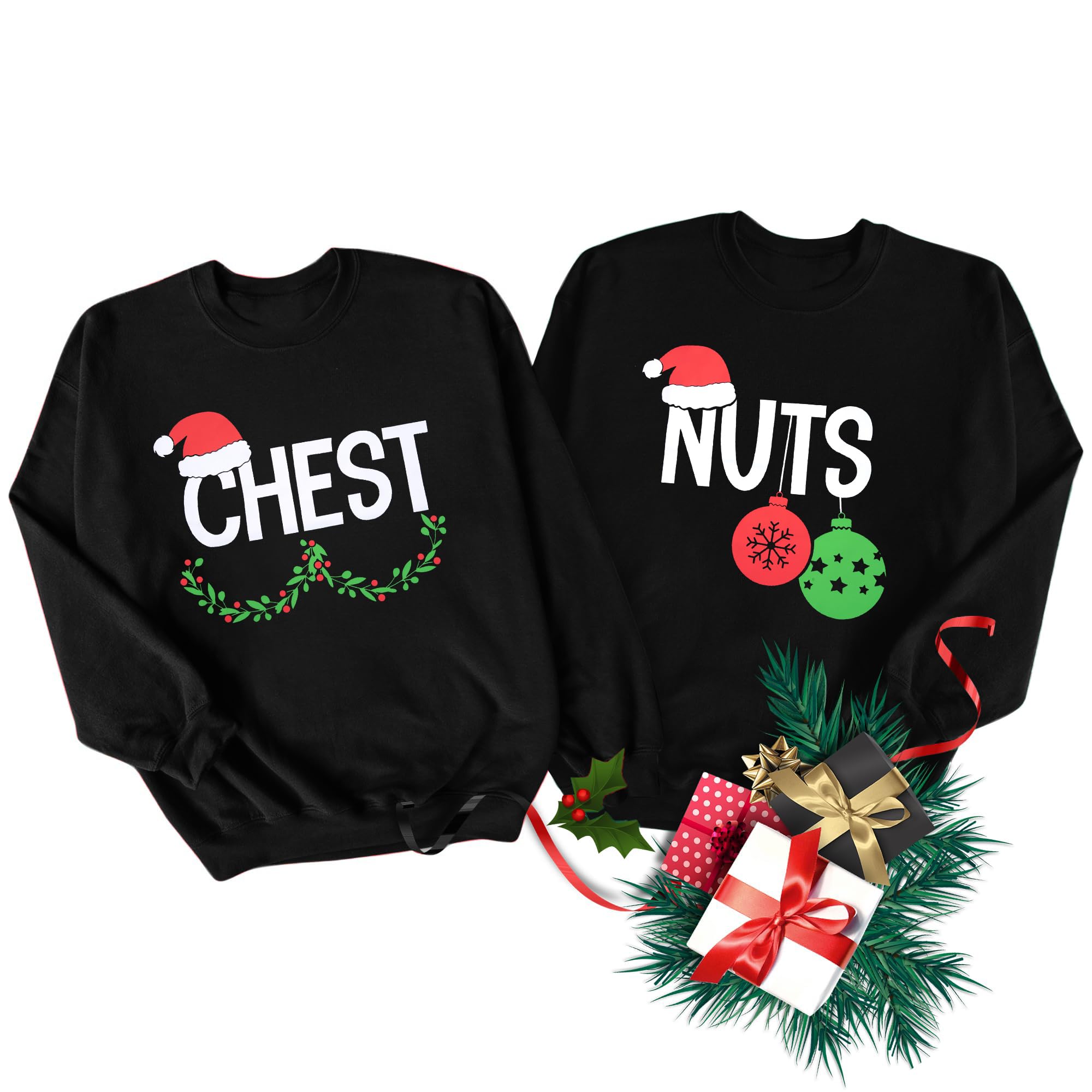 Christmas Couples His and Her Sweatshirt Merry Christmas Matching Outfits