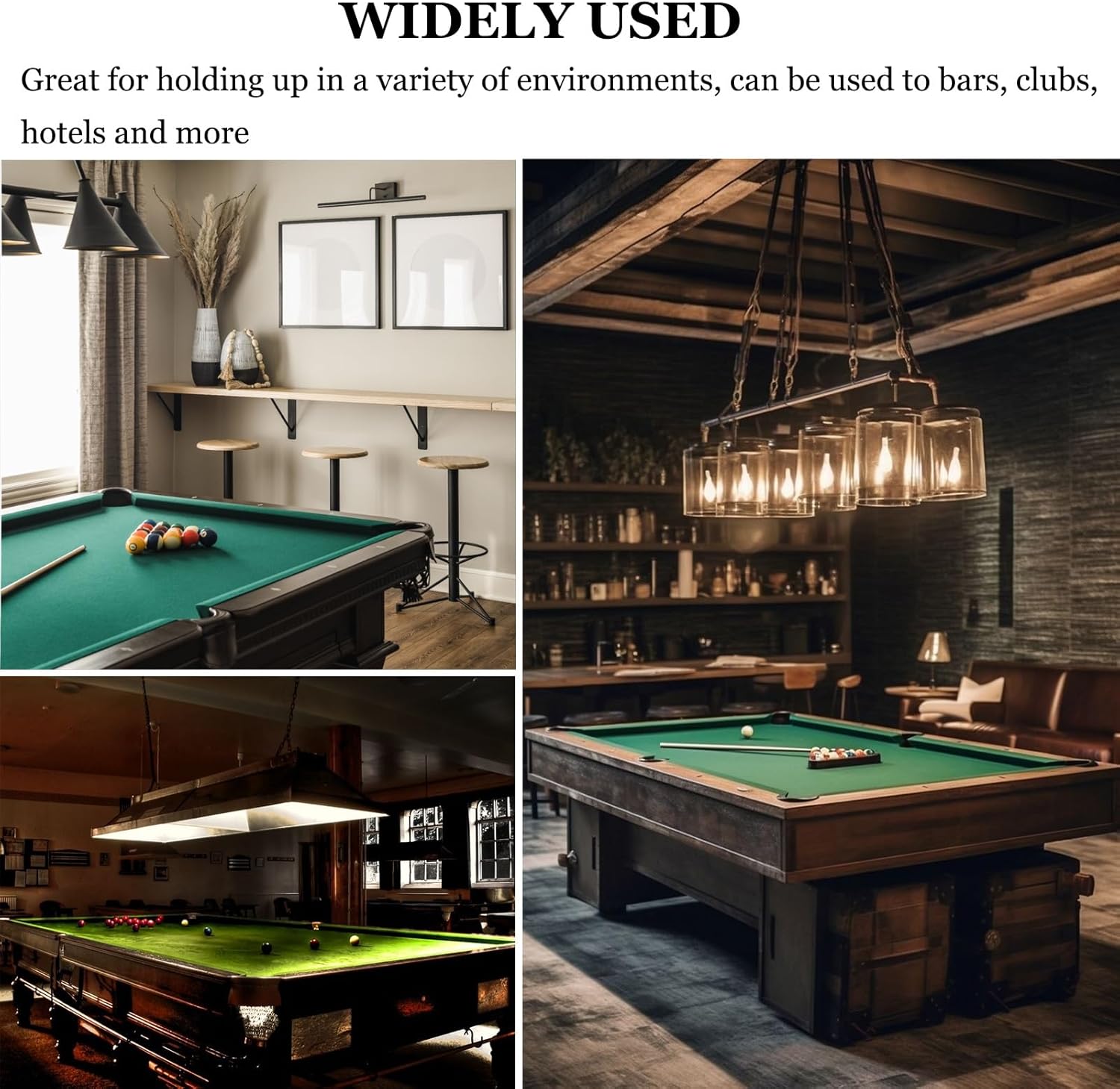 9 FT Billiard Cloth Set Green Professional Pool Table Felt Replacement, Fast Speed Pre-Cut Cloth for Bars Clubs Home