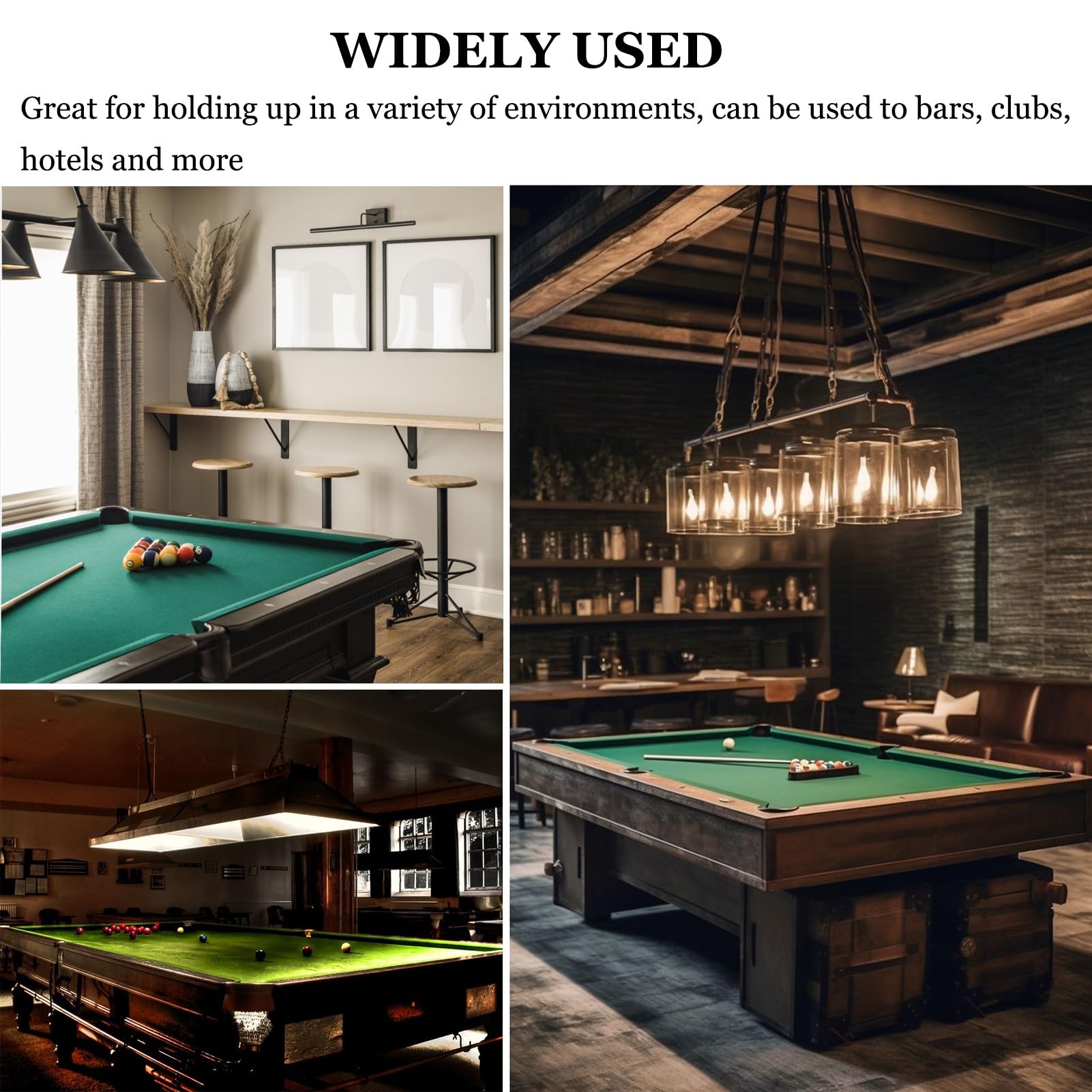 Tissu de Billard Tapis De Billard Professionnel De 2,74 M /9 Pi avec 6 Bandes, Kit De Feutre Rapide pour Tables De Billard, Bars, Hôtels Et Jeux D'intérieur.