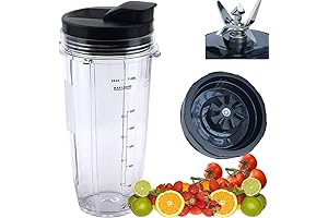 Ninja Blenders Accessories - Replacement Blender Blade and 24oz Cup with Lid...