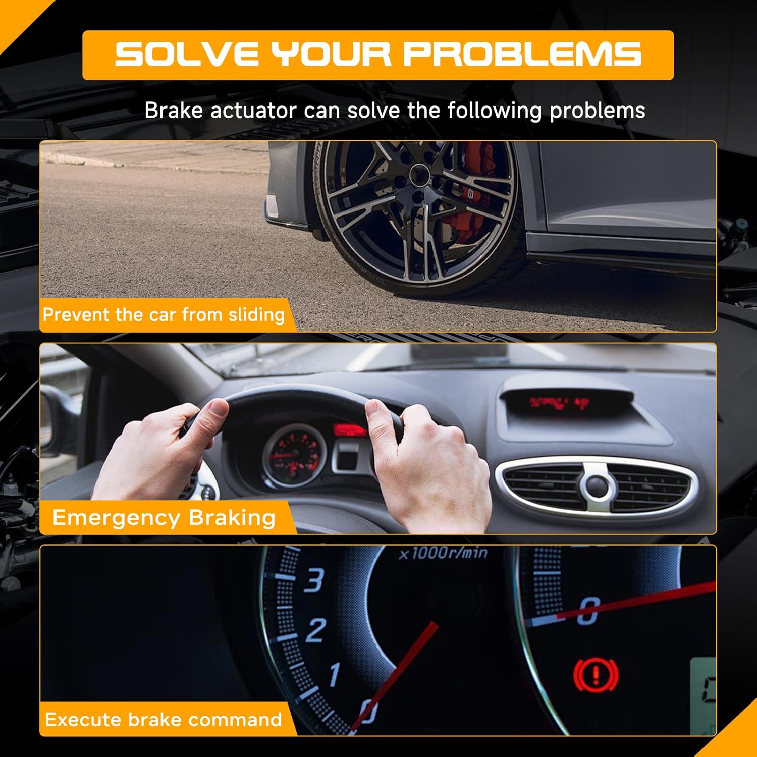 DG9Z2B712A Left & Right Parking Brake Actuator Motor Fit for Ford Edge 2015-2019 for Fusion 2013-2019 for Escape 2017-2018 for Lincoln MKC MKX MKZ 2013-2018 Replace DG9Z2B713A (DG9Z2B713A)