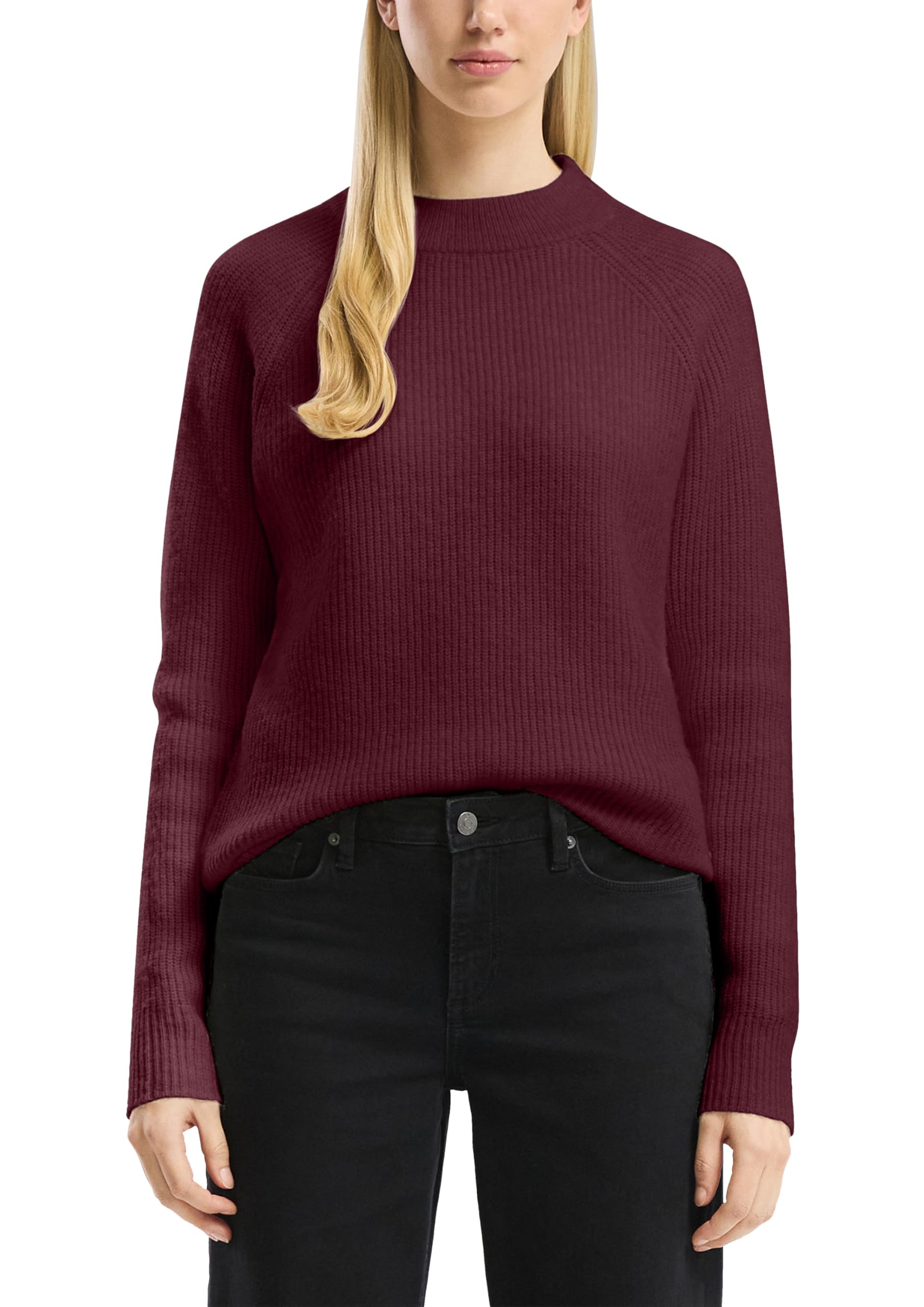 QS Crêpebluse mit Turn-up-Ärmel