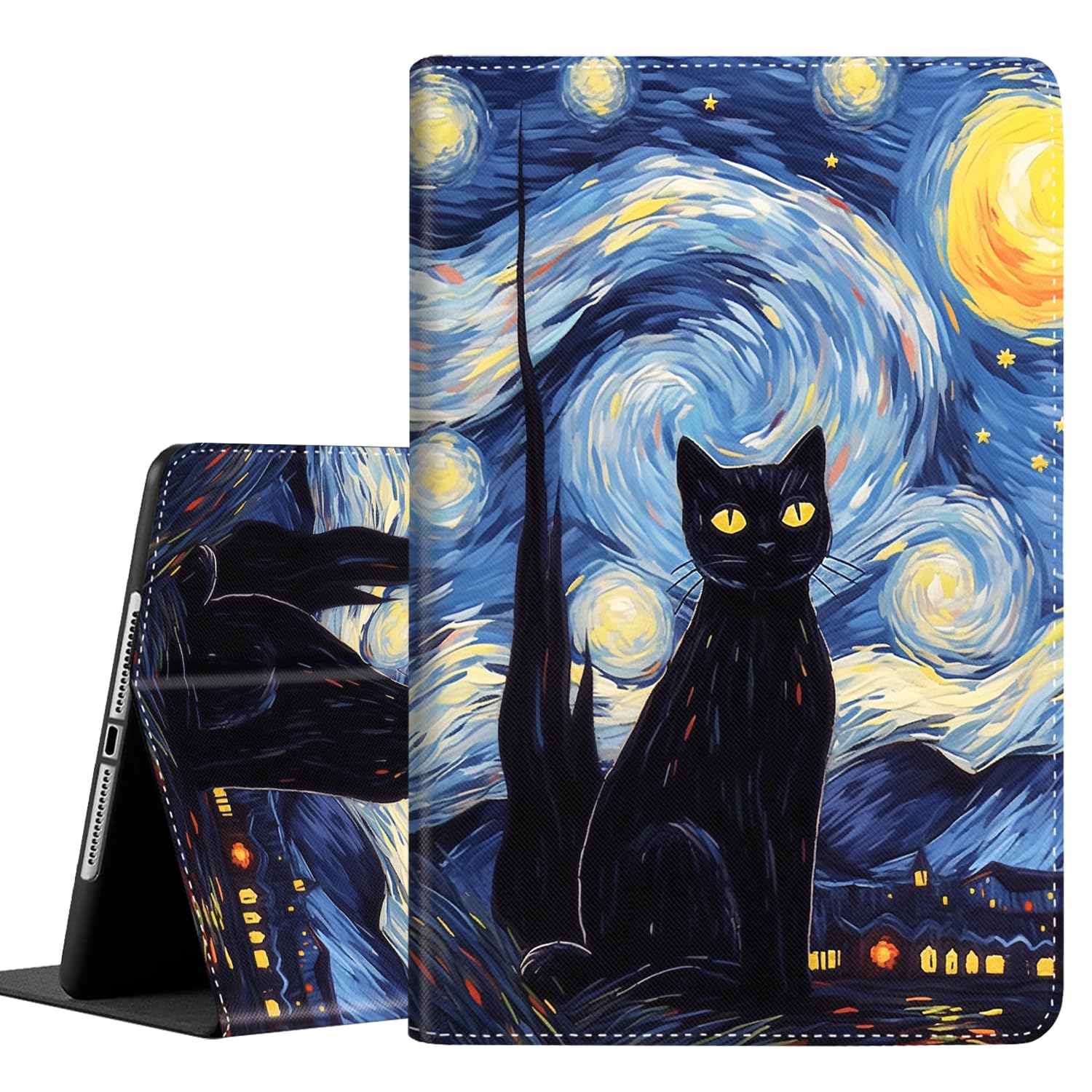 Case for iPad mini 5/4/3/2/1, Durable Shockproof Protective Cover for Apple 7.9 inch iPad mini 1st,2nd,3rd,4th,5th Generation，Star Cat