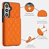 Asuwish funda para teléfono Samsung Galaxy A57 5G tipo cartera con protector de pantalla de vidrio templado, correa cruzada, bloqueo RFID, ranuras para tarjetas, cuero PU, para hombres y mujeres, naranja 5