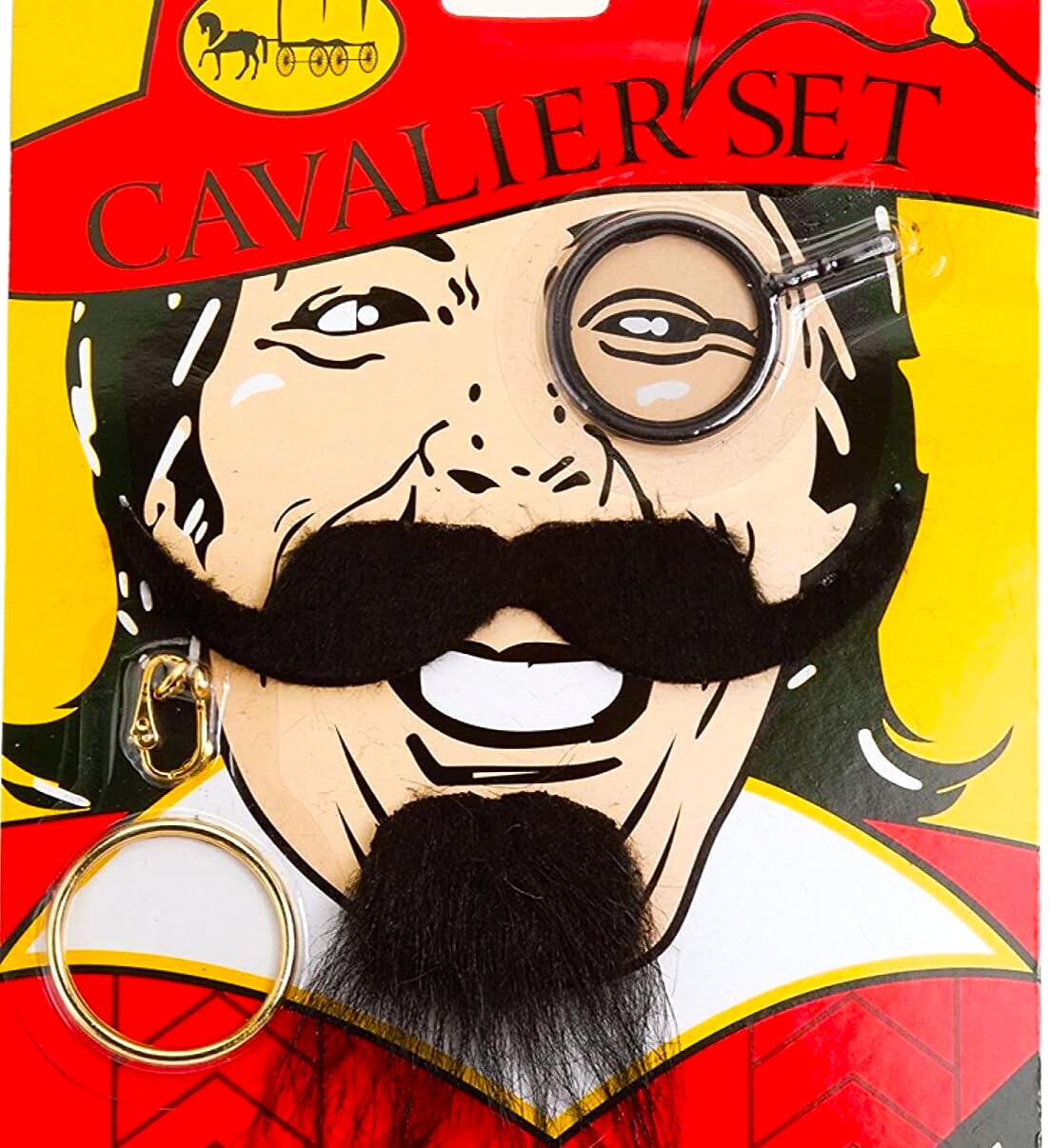 LUDALY Pirate Set with Moustache, Beard, Earring & Monocle Costume Accessory (B0D2BGY5X6) Amazon Price History, Amazon Price Tracker