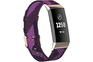 Fitbit Charge 4 Bands for Women and Men - Woven, Breathable, Adjustable...