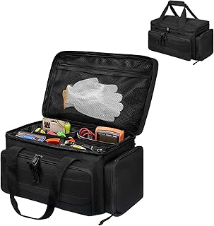 Bolsa de ferramentas para homens, organizador de ferramentas multifuncional, bolsa de ferramentas eletricista com base antiderrapante e grossa acolchoada para mecânicos e eletricistas