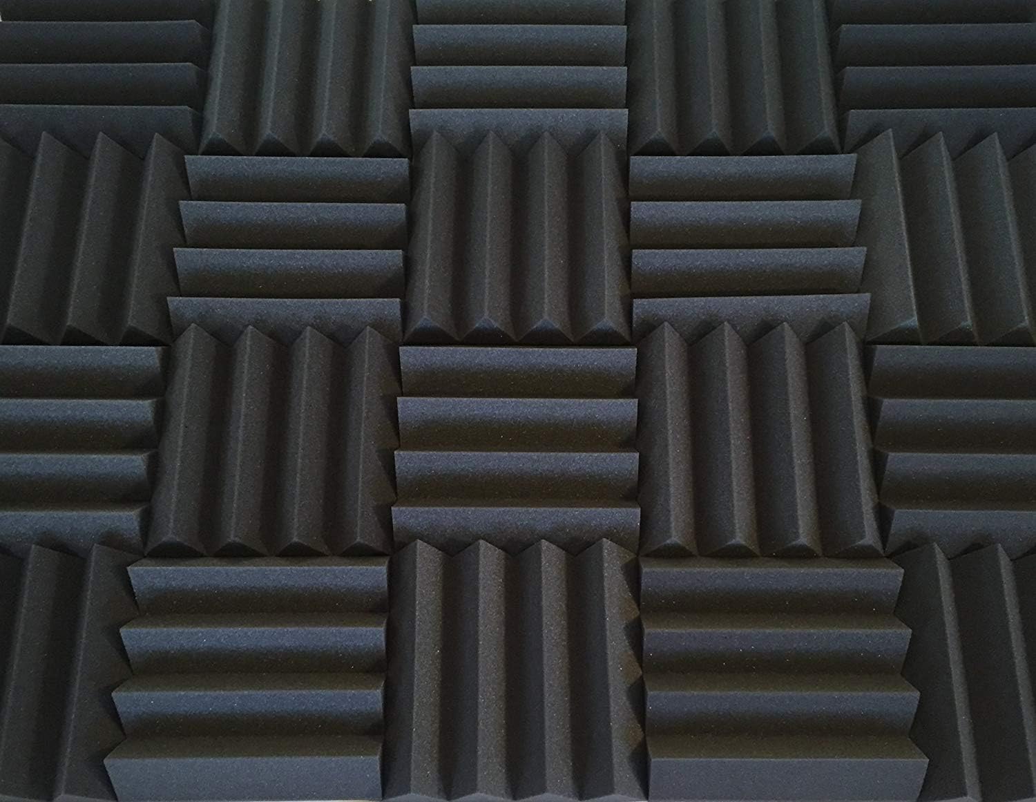 Bulk Acoustic Foam Panels For Studio Soundproofing And Sound Dampening, 48 sq ft packs available in 1 inch 2 inch 3 inch and 4 inch Wedge Style Tiles (3 inch)