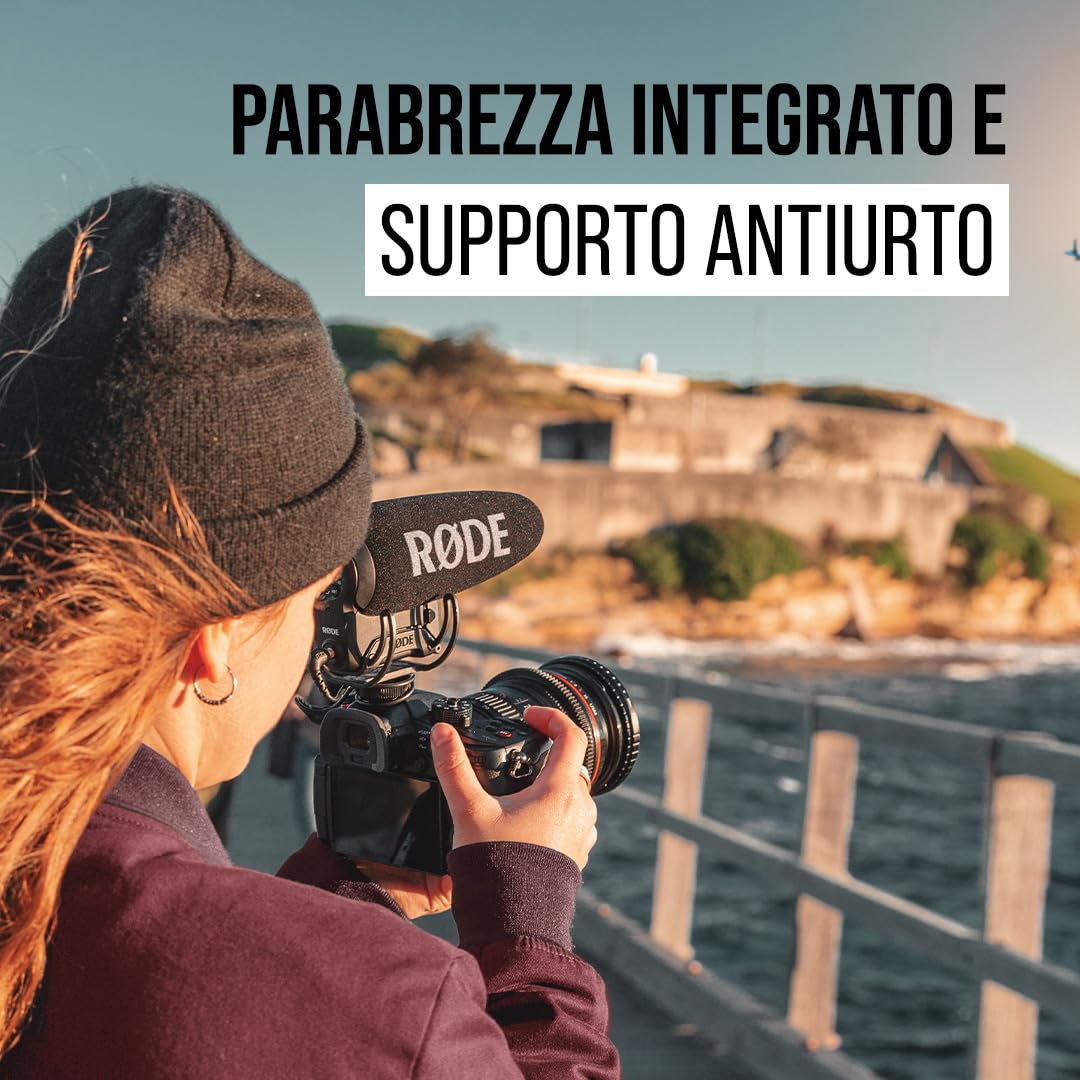 RØDE Videomic Pro+ Microfono per Fucile da Ripresa Premium con Filtro Passa-Alto, Pad, Canale di Sicurezza per Riprese Cinematografiche, Creazione di Contenuti e Registrazione della Posizione