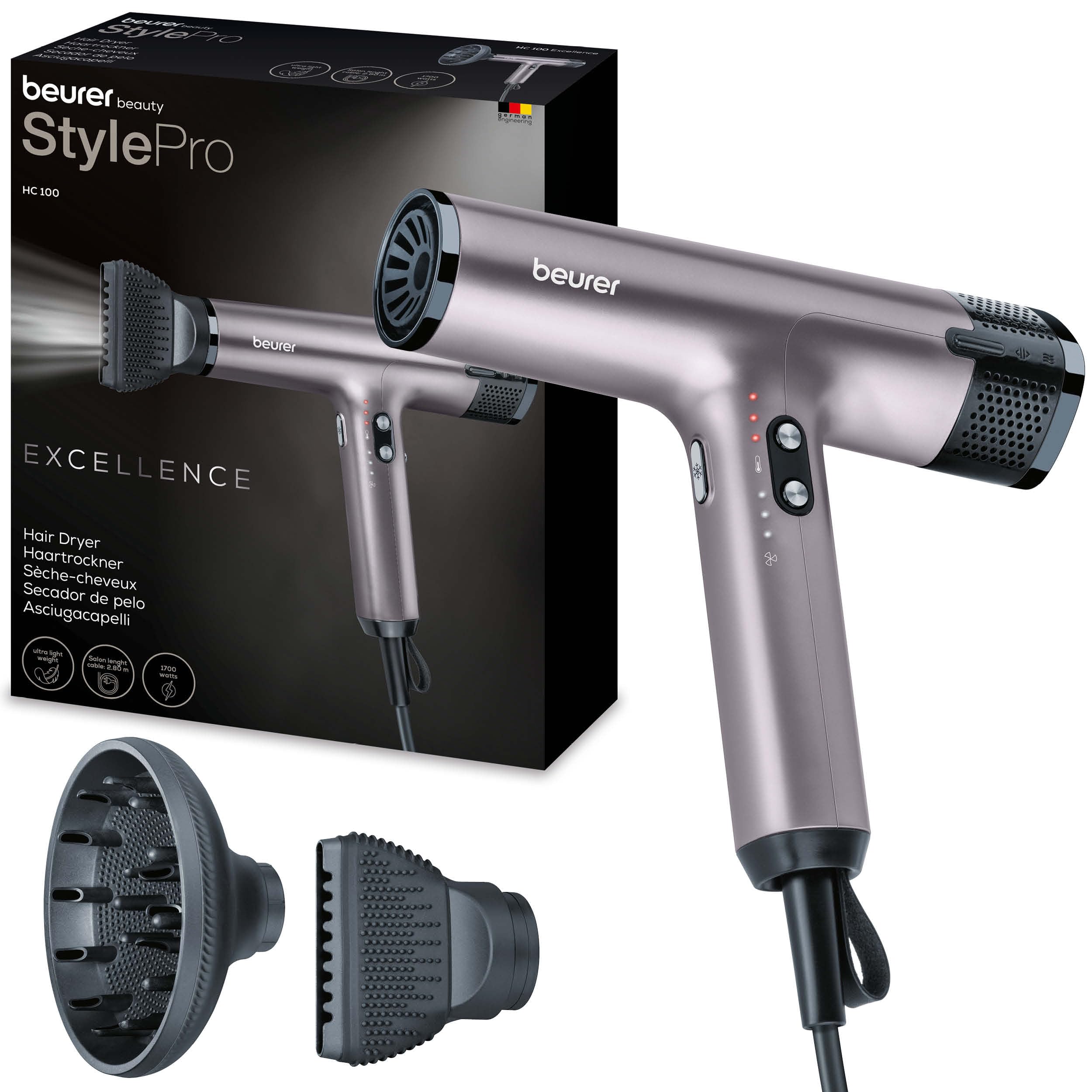 Beurer Stylepro Hc100 Excellence Hair Dryer